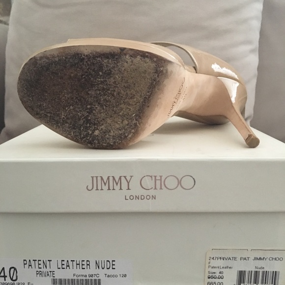 Black Friday! Jimmy Choo Private Patent, sz 40 - Picture 5 of 5